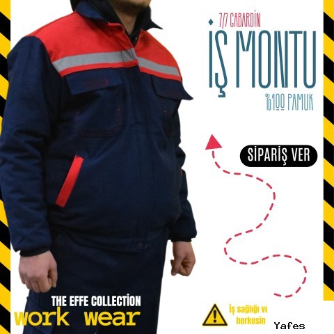 İş Montu Gabardin Lacivert  - İş Kıyafeti