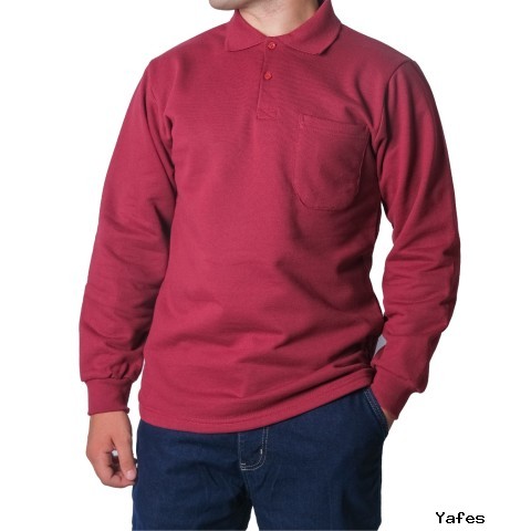Polo Yaka Sweat Bordo - Toptan İş Kıyafeti