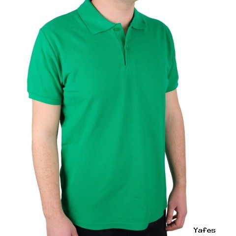 Polo Yaka T-shirt Benotton Yeşili- Toptan Premium