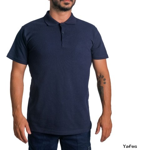 Polo Yaka T-shirt Lacivert - Toptan Basic (Promosyon)