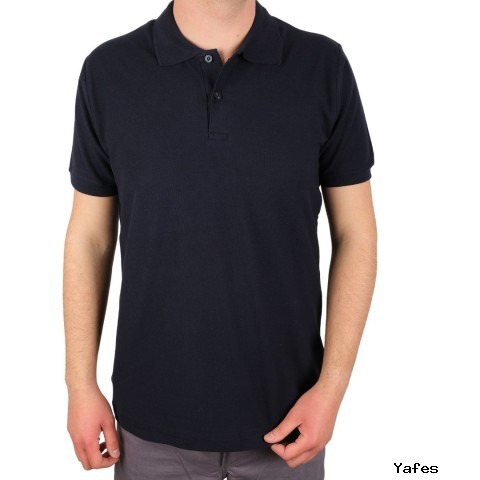 Polo Yaka T-shirt Lacivert - Toptan Premium