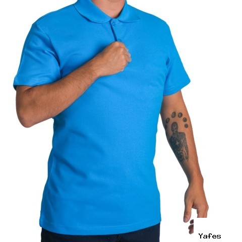 Polo Yaka T-shirt Turkuaz- Toptan Basic (Promosyon)