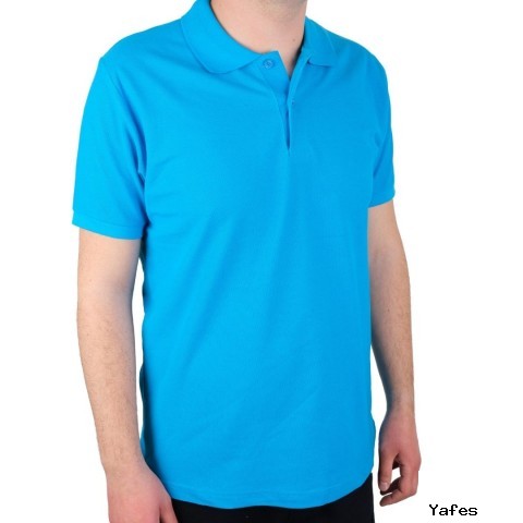 Polo Yaka T-shirt Turkuaz- Toptan Premium