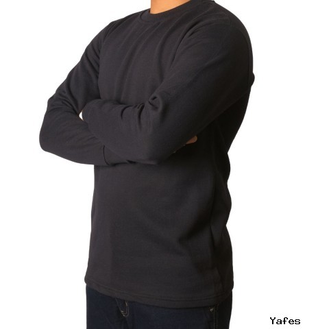 Sıfır Yaka Sweat Siyah - Toptan İş Kıyafeti